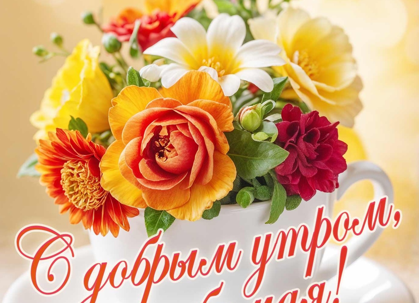 «Доброе утро, любимый»: картинки красивые с надписью